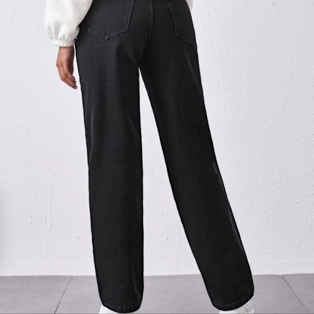 Shein High Waisted Chinese Dragon Jeans - Picture 7 of 10